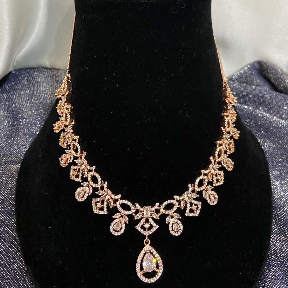 American Diamond Jewellery Set